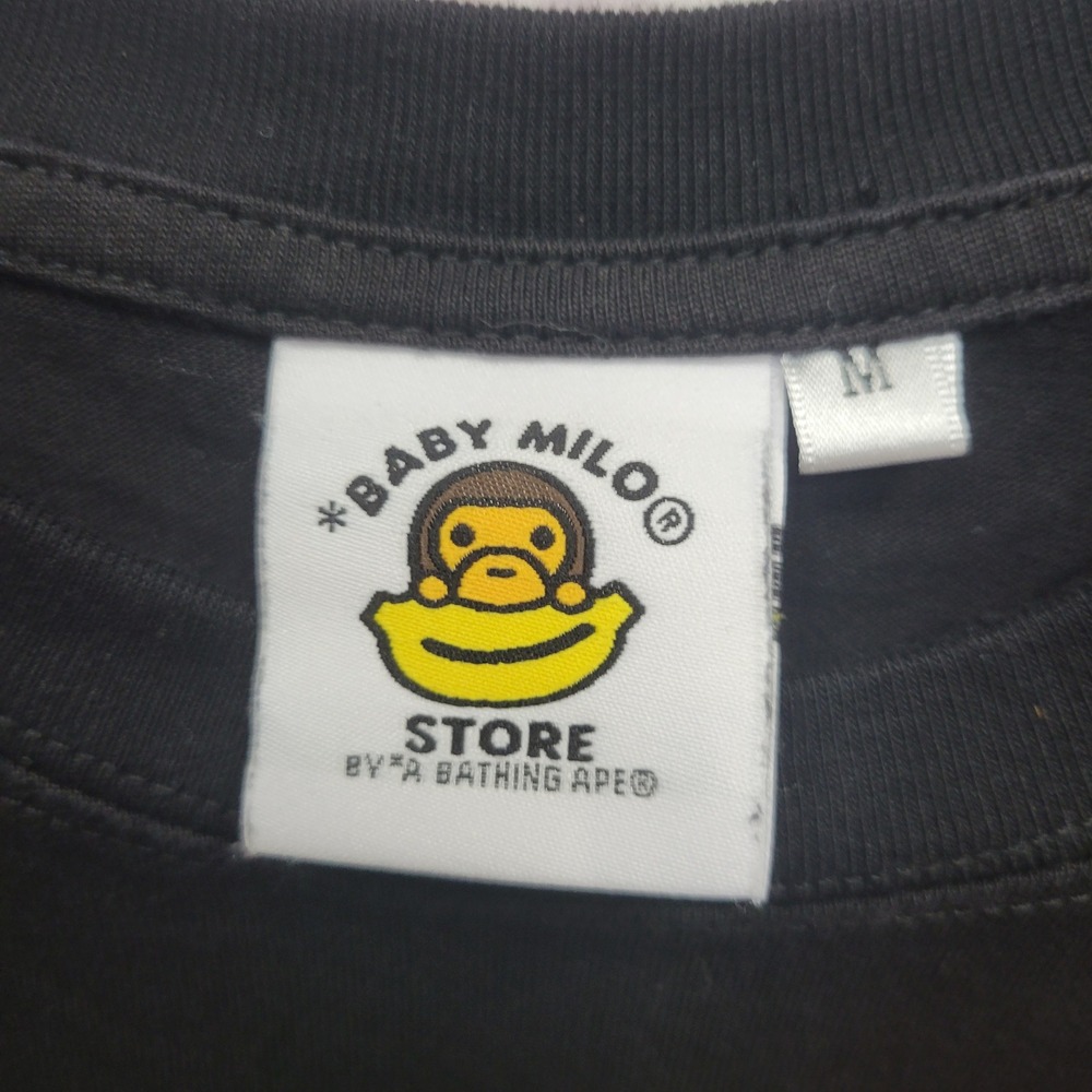 NWOT Baby Milo Store Tshirt By A Bathing Ape BAPE Black Sz M Back Pagoda Graphic - Picture 4 of 8